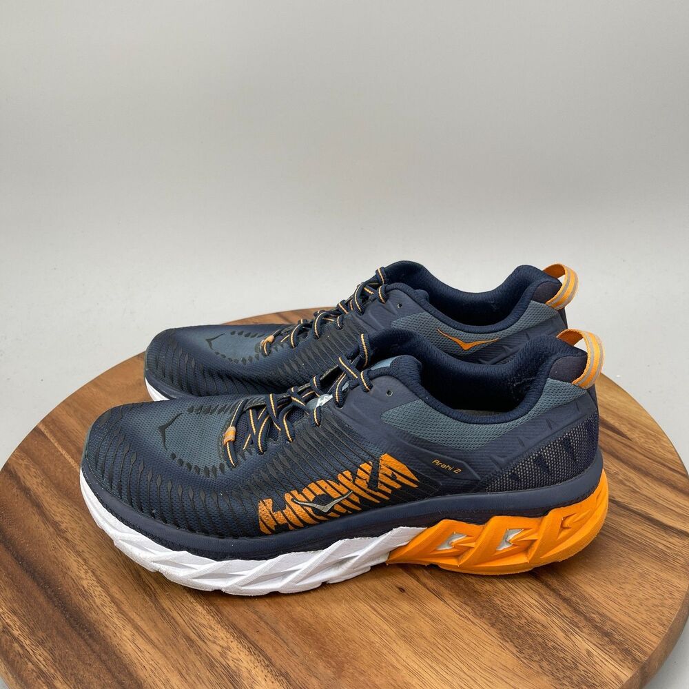 Hoka One One Arahi 2 Shoes Mens Size 10 Blue Running Comfort Walking Gym - Picture 3 of 9